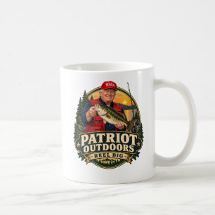 Caneca de Café de Duas Faces Patriot Outdoors Fish