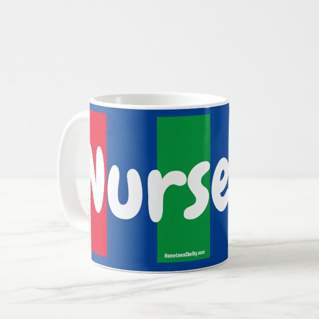 Caneca de Café de Enfermeira (Frente Esquerda)