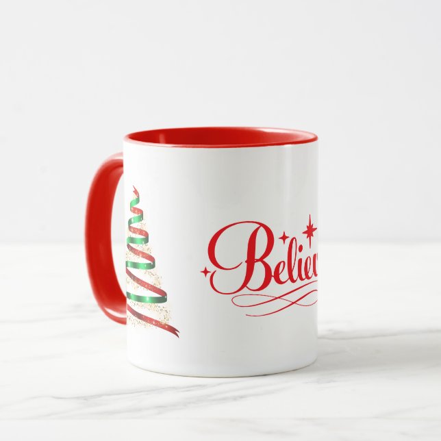 Caneca de Café de Férias (Frente Esquerda)