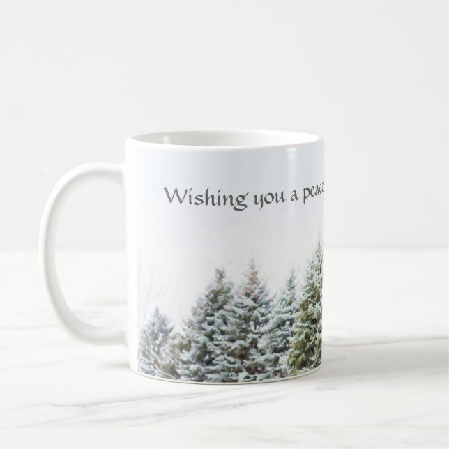 Caneca de Café de Férias de Inverno da Floresta Pa (Esquerda)
