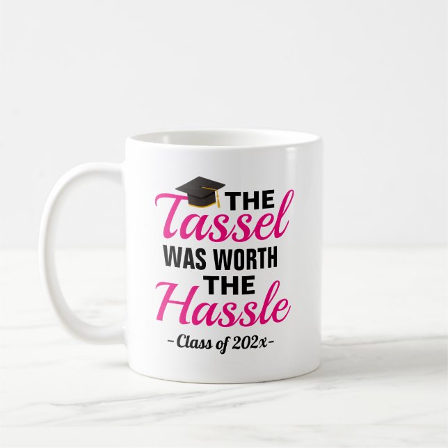 Caneca de Café de Formatura Tassel Worth Hassle (Esquerda)