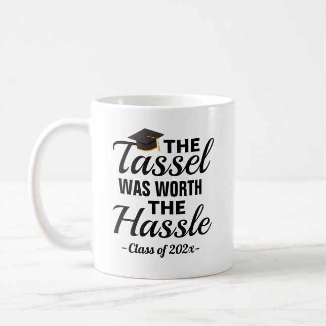 Caneca de Café de Formatura Vale a Pena a Confusão (Esquerda)