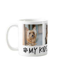 Caneca de Café de Foto com Meus Filhos Têm Patas 3