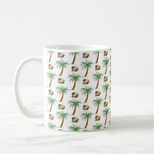 Caneca de Café de Fuga para Ilha de Palmeira Tropi