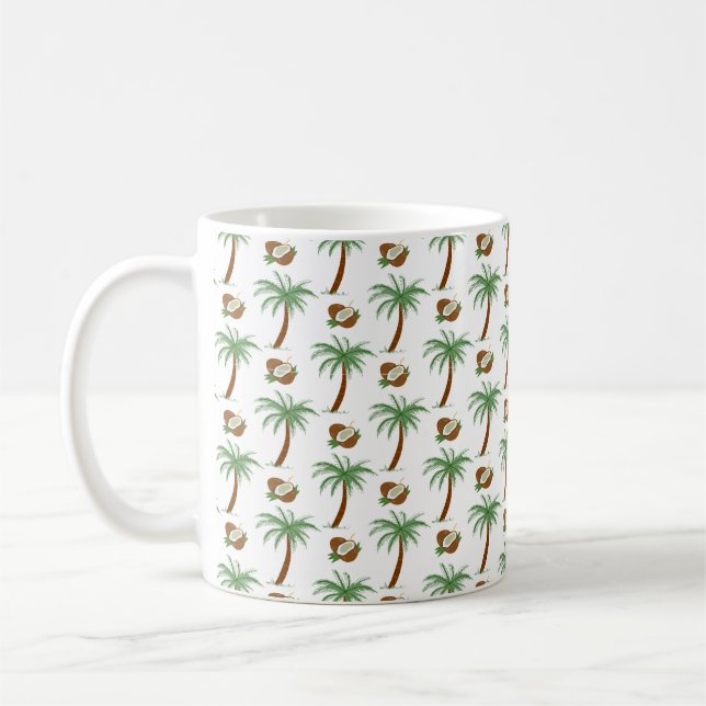 Caneca de Café de Fuga para Ilha de Palmeira Tropi (Esquerda)
