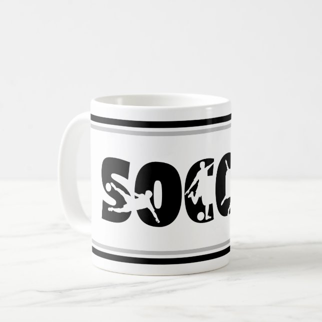 Caneca de Café de Futebol (Frente Esquerda)