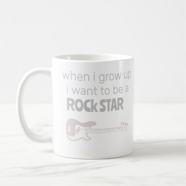 Caneca de Café de Futuro Astro do Rock (Esquerda)