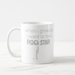 Caneca de Café de Futuro Astro do Rock