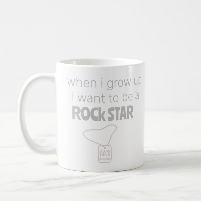 Caneca de Café de Futuro Astro do Rock (Esquerda)