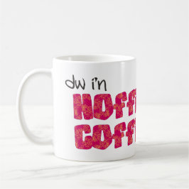 Caneca de café de Galês: Hoffi Coffi, rosa e