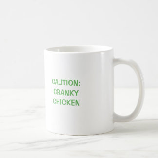 Caneca de café de galinha sedosa engraçada e rabug