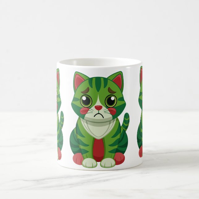 Caneca de Café de Gatinho Floral Fofa Adorável Ama (Centro)