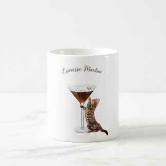 Caneca de Café de Gato Amante de Espresso Martini
