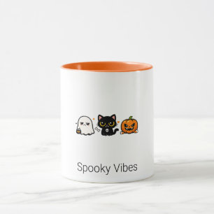 Caneca de Café de Gato Assustador Fofo de Hallowee