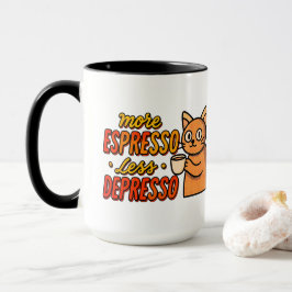 Caneca de Café de Gato Engraçado