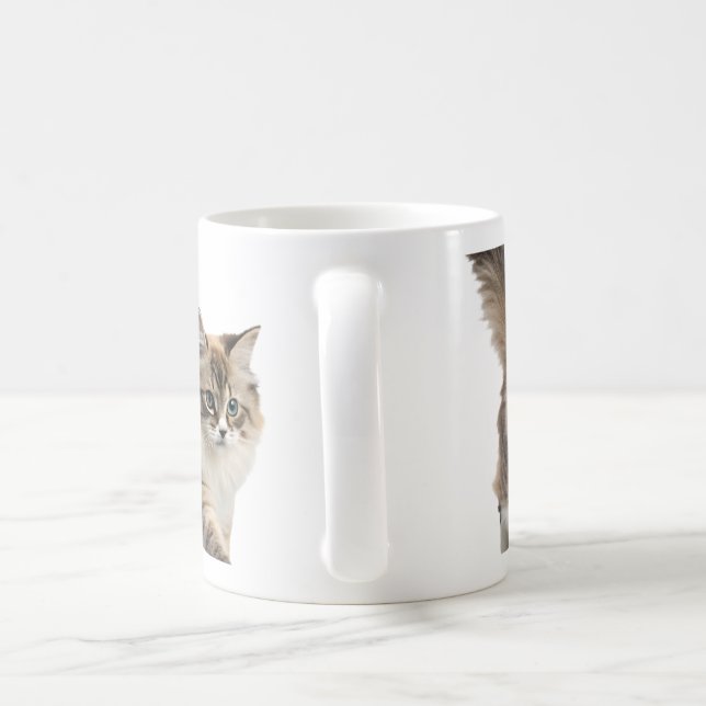 caneca de café de gato fofo e fofinho (Alça)