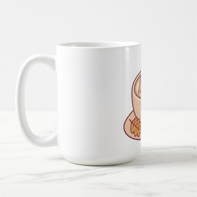 Caneca de Café de Gato Fofo Kawaii  (Esquerda)