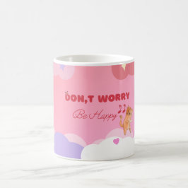 Caneca de Café de Gato Fofo | “Não se Preocupe, se