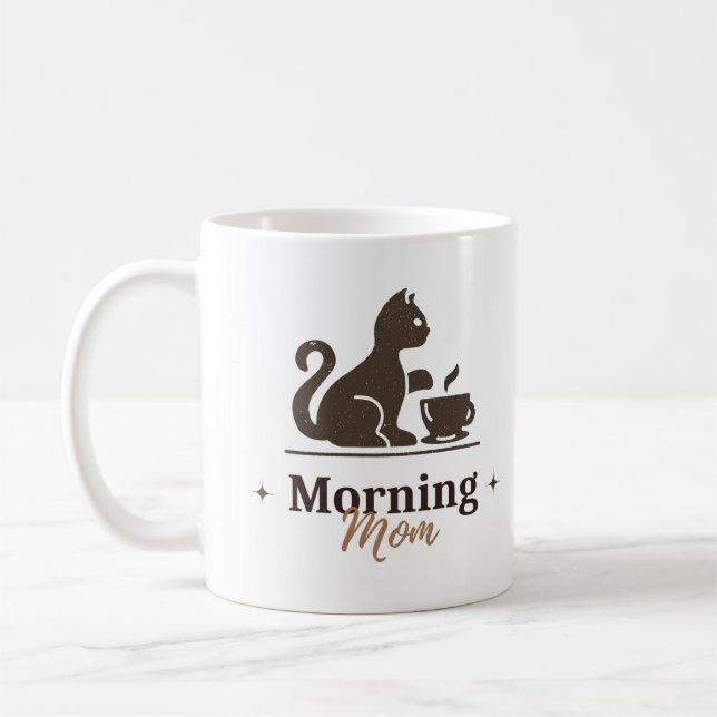 Caneca de Café de Gato Fofo para Amantes de Gatos  (Esquerda)