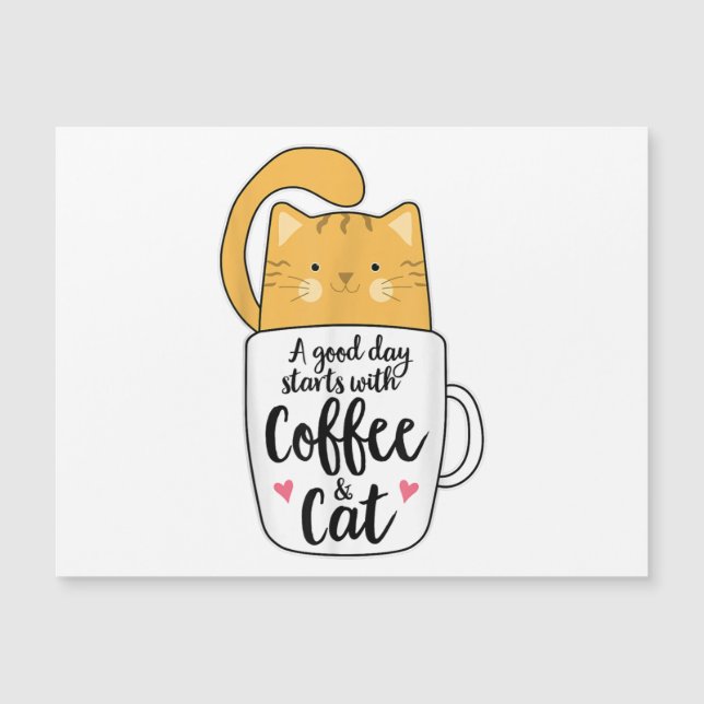Caneca de Café de Gato Laranja Engraçado Amante de (Frente)