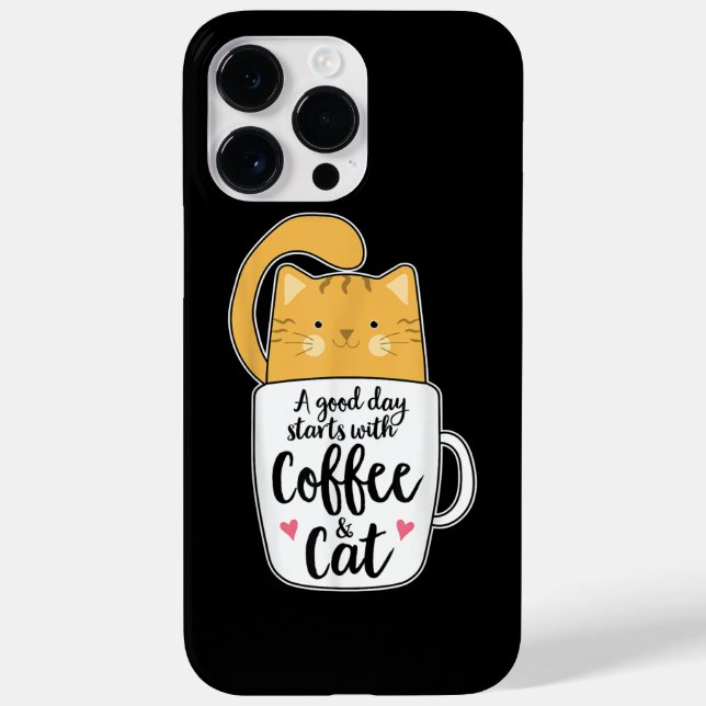 Caneca de Café de Gato Laranja Engraçado Amante de (Verso)