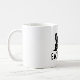 Caneca de Café de Gato Preto Engraçado "Eca, PESSO