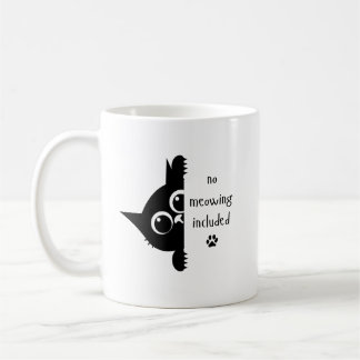 Caneca de Café de Gato Sem Miados
