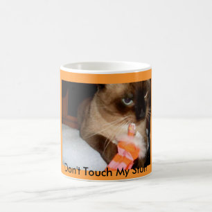 Caneca de Café de Gato Siameses Irritado