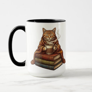 Caneca de Café de Gato Sonolento