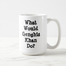 Caneca de café de Genghis Khan