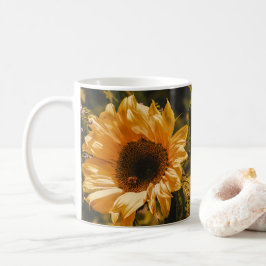 Caneca de Café de Girassol Amarelo Única