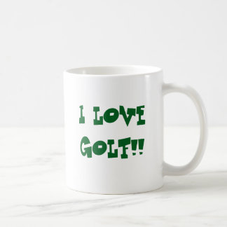 caneca de café de golfe humorística