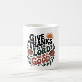 Caneca De Café Dê Graças - Cristão