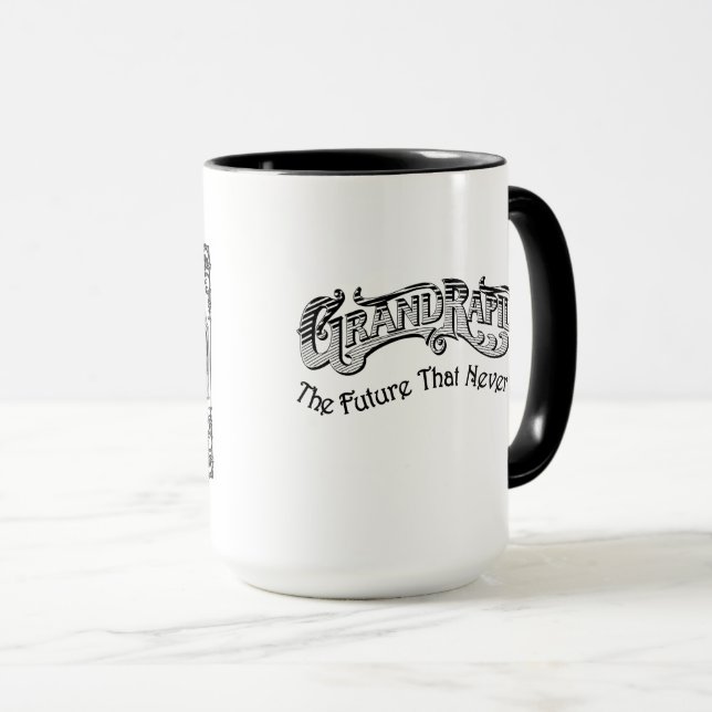 Caneca de café de Grand Rapids - futuro que nunca (Frente Esquerda)