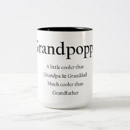Caneca de café de Grandpoppa, pouco refrigerador