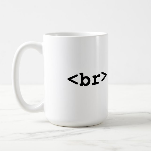 Caneca de café de HTML/CSS (#c0ffee <br>, ruptura (Esquerda)