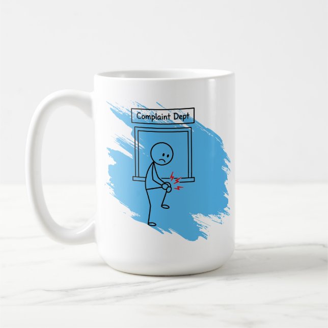 Caneca de Café de Humor de Dor Reclamação Personal (Esquerda)