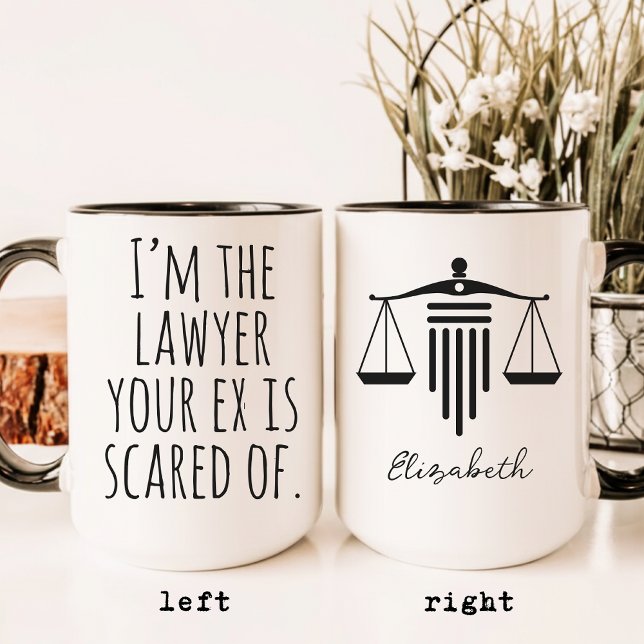 Caneca de Café de Humor Jurídico Personalizada Pre (law student mug, bar exam gift, lawyer coffee cup, attorney gift idea, legal professional mug,)