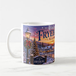 Caneca de Café de Inverno em Fryeburg Maine