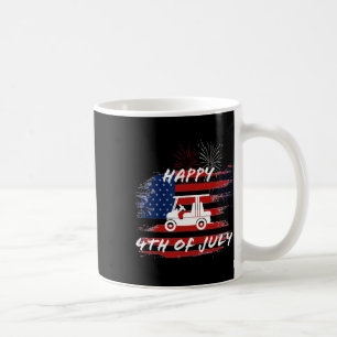 Caneca De Café De julho Looping Parade Holiday Golf Cart American