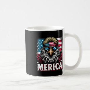 Caneca De Café De julho Patriótica Engraçada Águia 4 de julho Eua