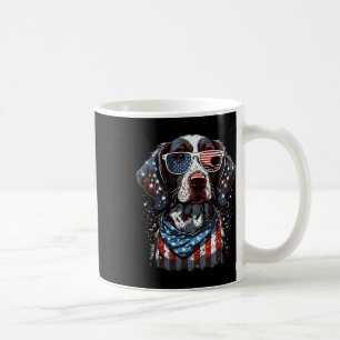 Caneca De Café De julho, Patriótico Cão de Ponta Alemão Curto