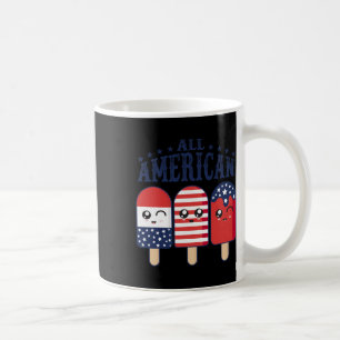 Caneca De Café De Julho Popsicle Usa Flag Patriótico Summer Boy G