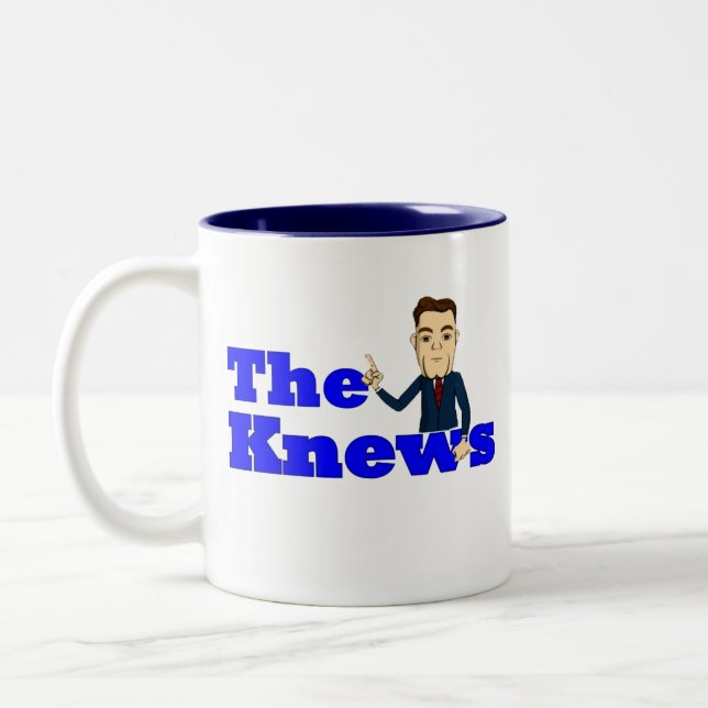 Caneca de café de Knews do "botão de ouro"! (Esquerda)