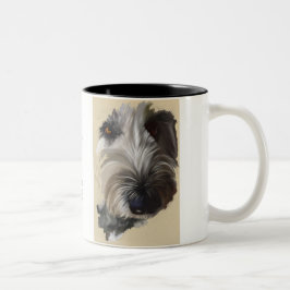 Caneca de café de Labradoodle - arte original