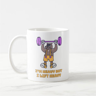 Caneca de Café de Levantamento de Peso de Urso Eng