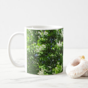 Caneca de Café de Lilases Brancas Lindas
