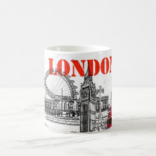 caneca de café de londres