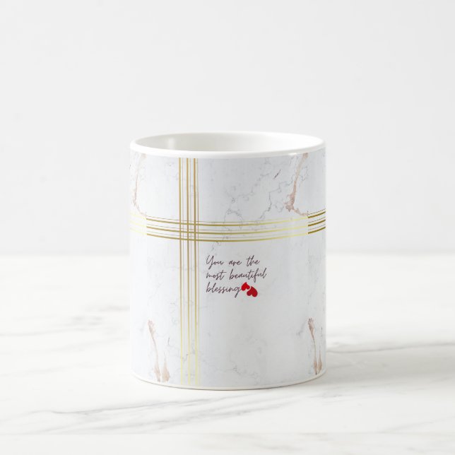 Caneca de Café de Luxo "Você É a Mais Bela Bênção (Centro)