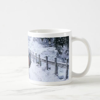 Caneca de café de Marans do cobre do preto da neve